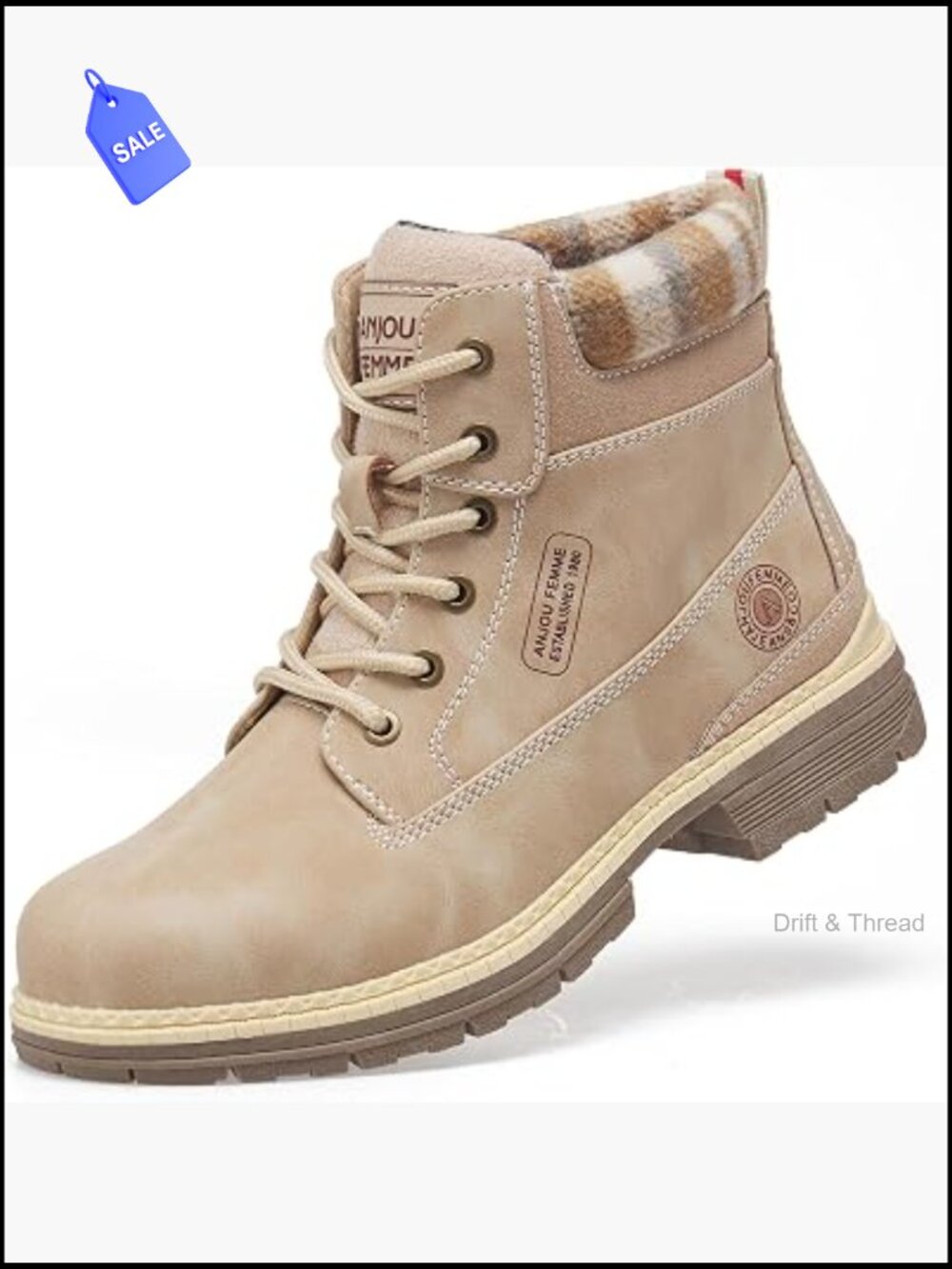 Waterproof Women's Ankle Hiking Boots Lightweight Winter Trekking Shoes Lace Up